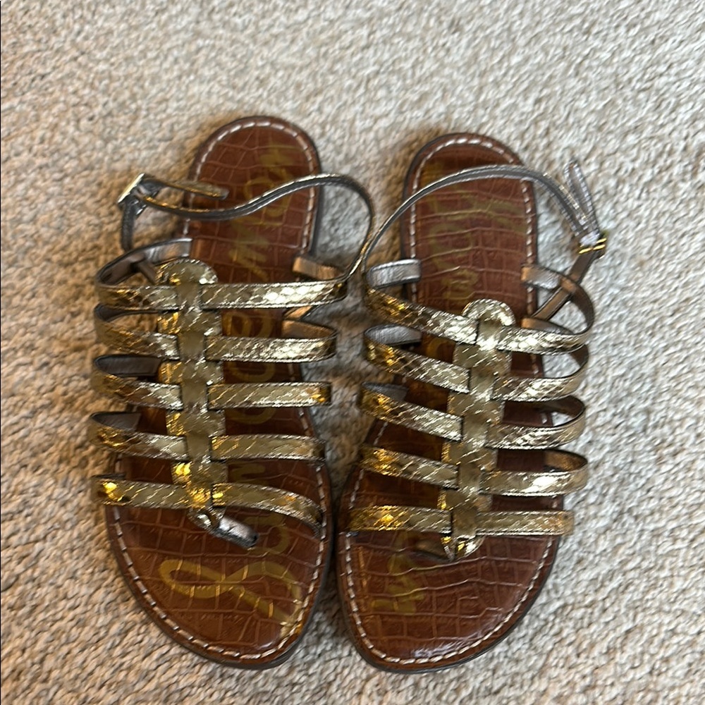 Sam Edelman Gold Gladiator Sandals size 9
